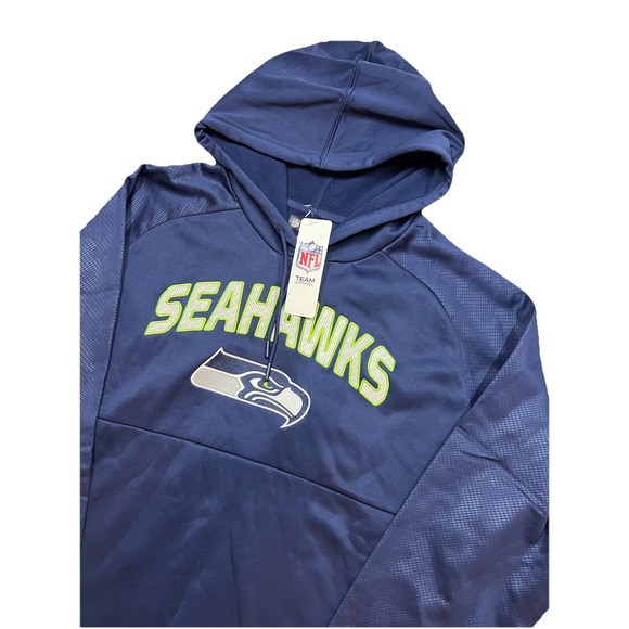 NWT NFL‎ Apparel Seattle Seahawks NFL Mens Hoodie Sweatshirt XL Dri-fit Stitched - Picture 3 of 10